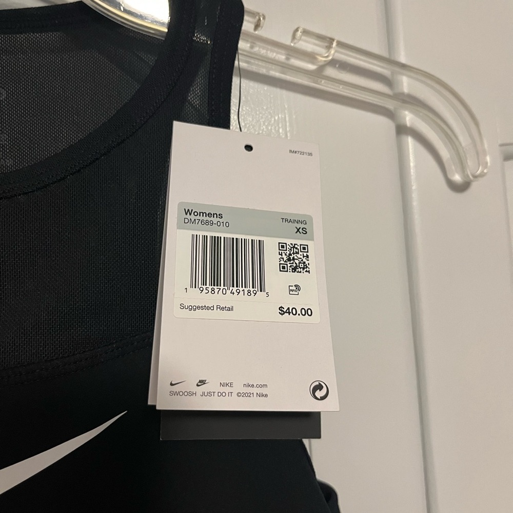 NWT Nike Pro Dri-Fit Black Sports Bra - Picture 7 of 12